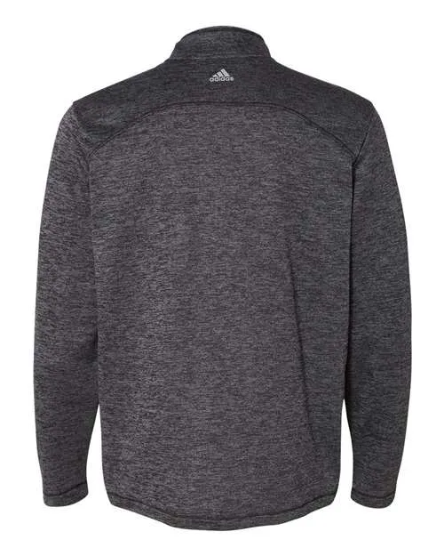 Adidas Men's Brushed Terry Heathered Quarter-Zip Pullover