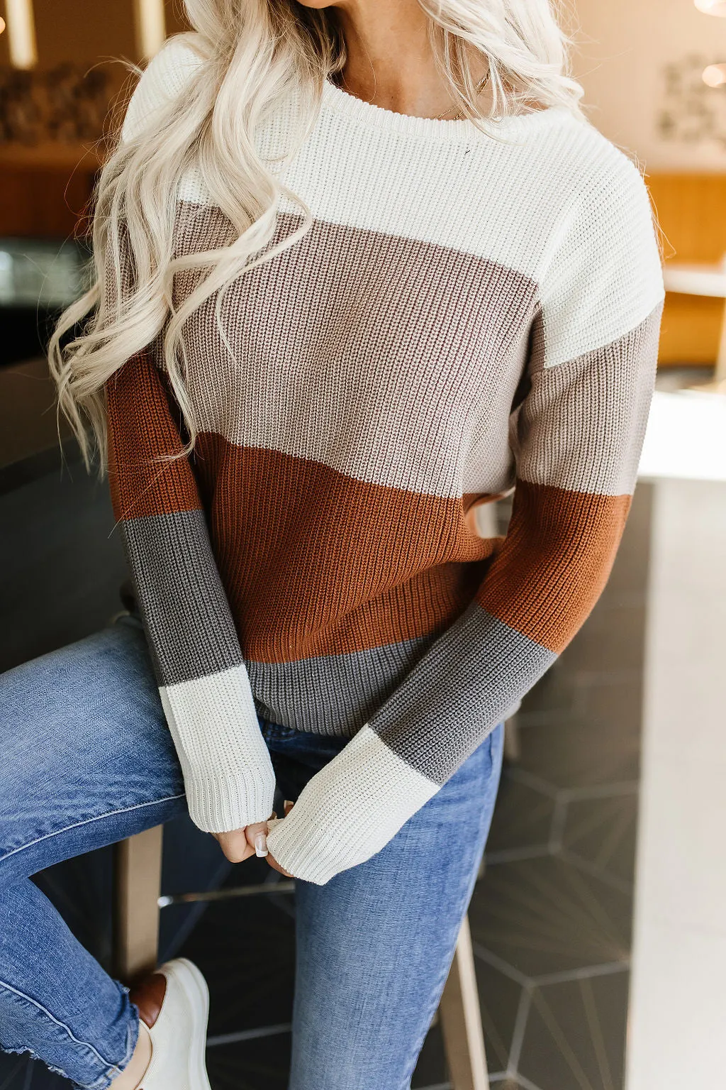 Ampersand Paige Sweater- Camel