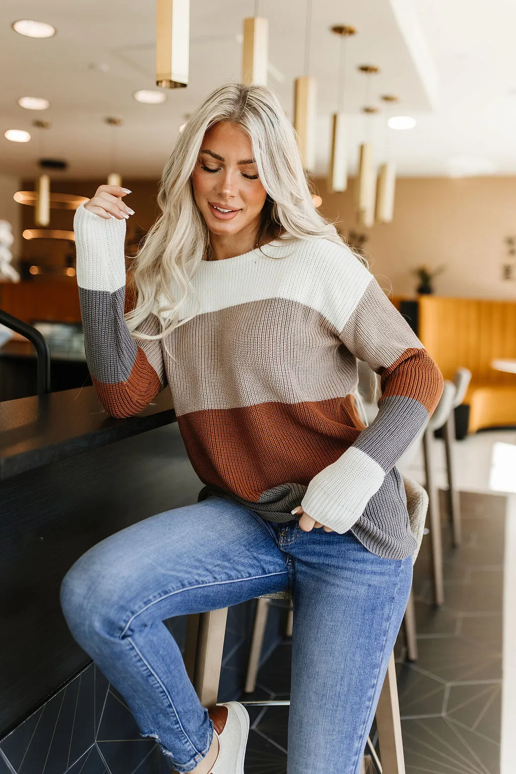 Ampersand Paige Sweater- Camel