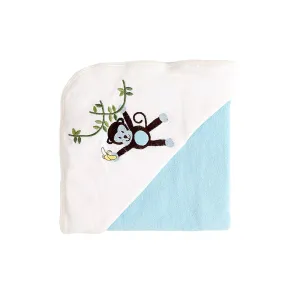 Baby Hooded Towel - Dual Layered - Blue Solid