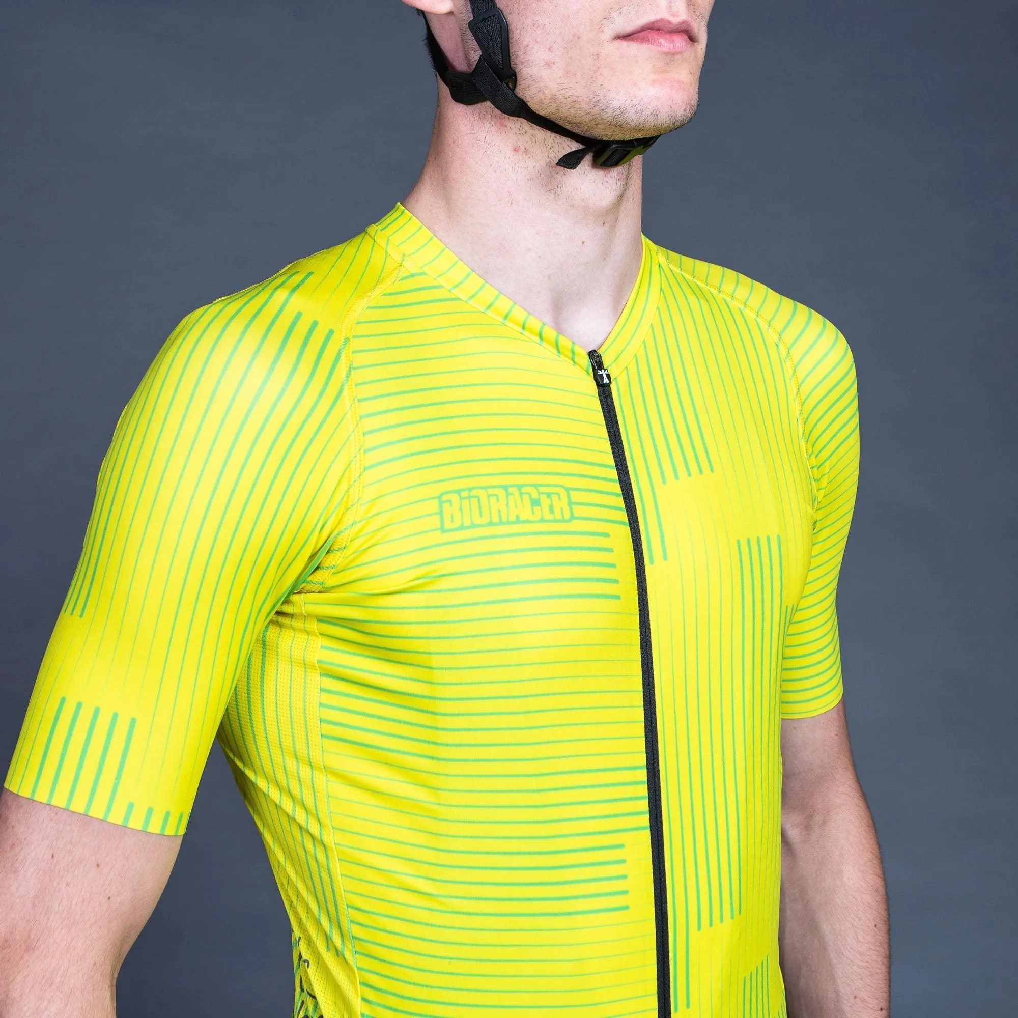 Bioracer Men'S Spitfire Jersey - Wrap Citron Yellow