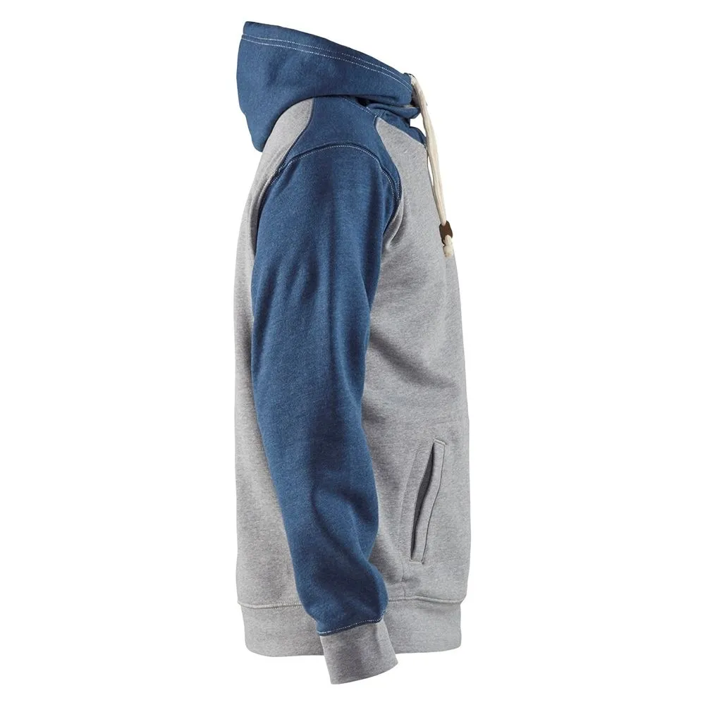 Bl&#xE5;kl&#xE4;der&#x20;3399-1157&#x20;Hooded&#x20;Sweatshirt&#x20;-&#x20;Grey&#x20;Melange&#x2F;Blue