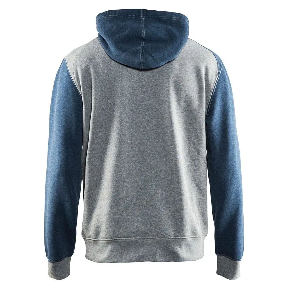 Bl&#xE5;kl&#xE4;der&#x20;3399-1157&#x20;Hooded&#x20;Sweatshirt&#x20;-&#x20;Grey&#x20;Melange&#x2F;Blue