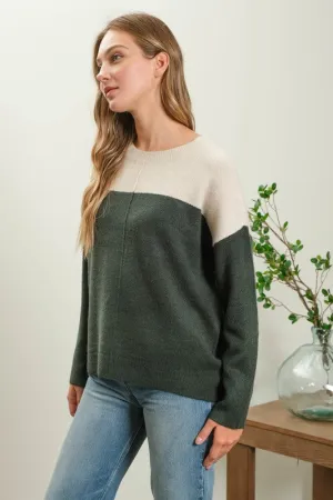 BLU103 - GREEN PULLOVER SWEATER