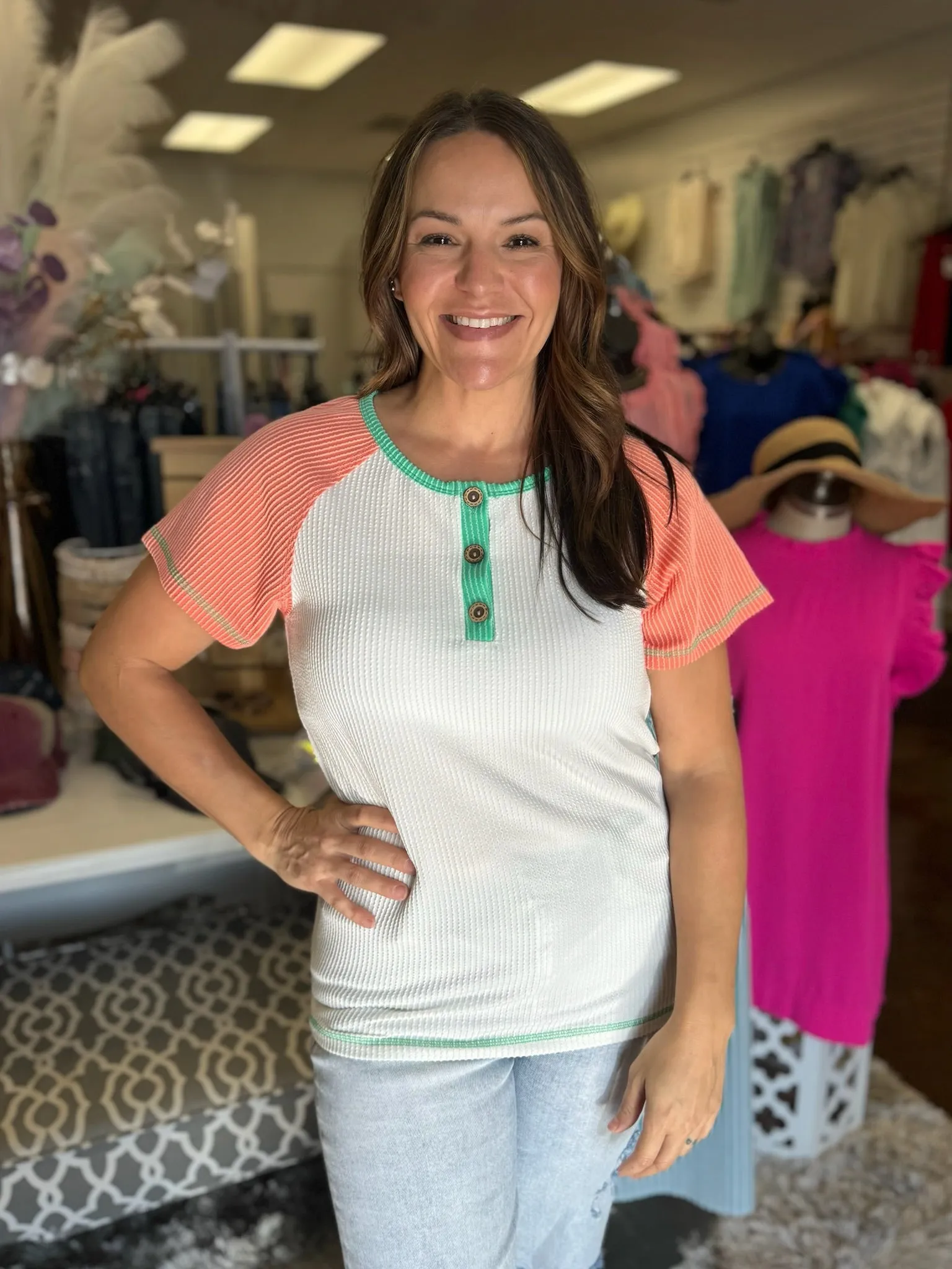 Catch a Break Color Block Top