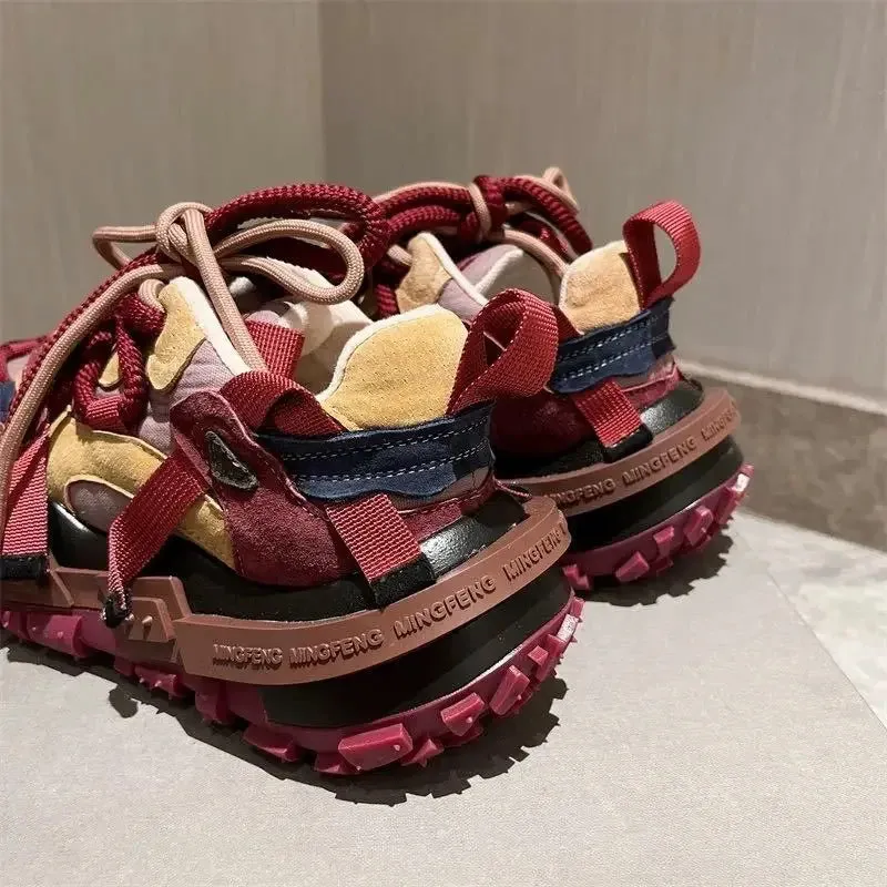 Color Block Chunky Platform Sneakers