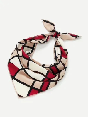 Color Block Twilly Scarf