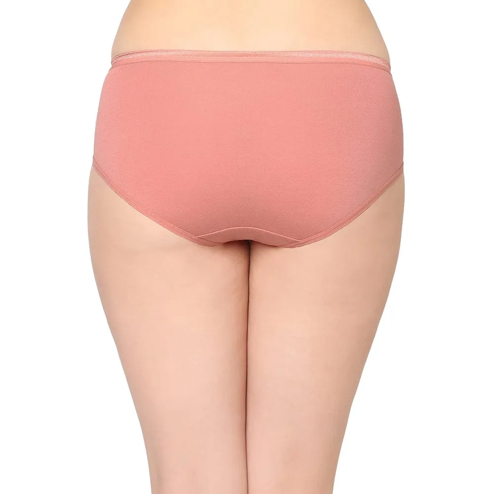 Cotton Mid Waist Medium Coverage Everyday Wear Pack of 3  Hipster Panty