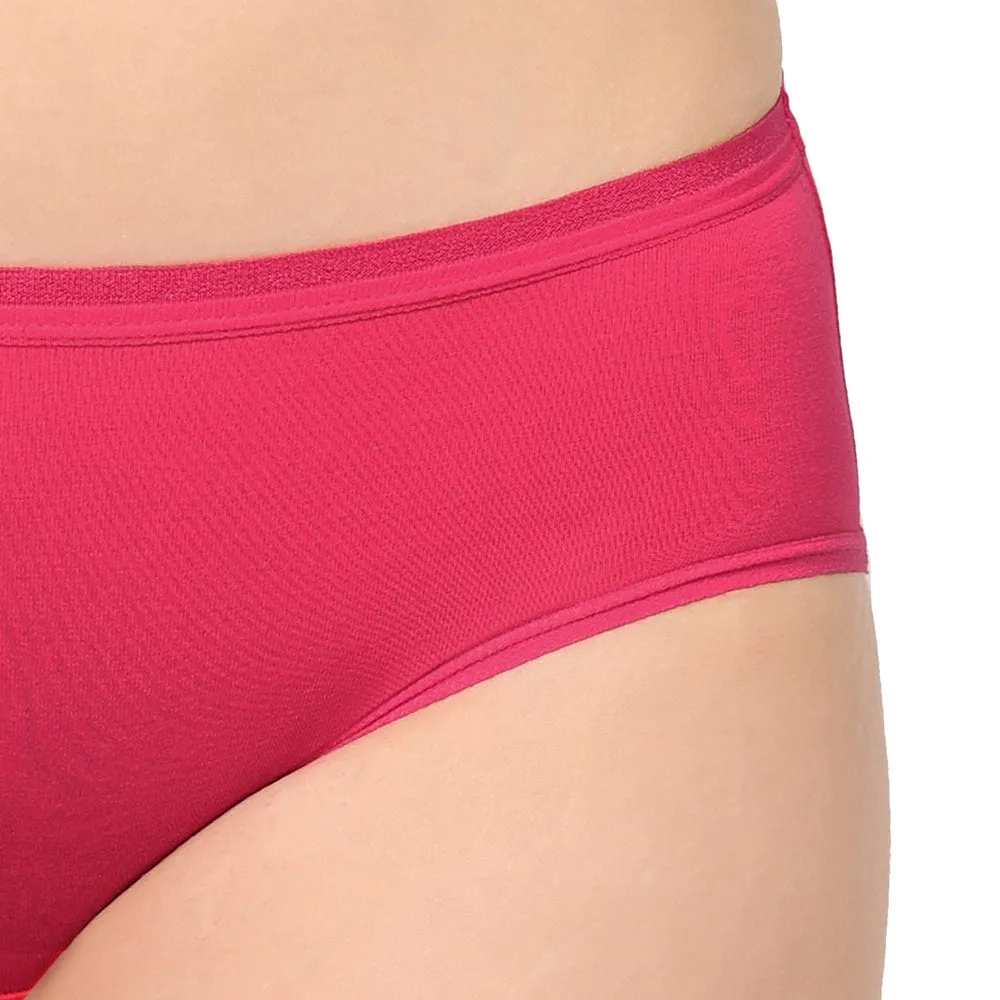 Cotton Mid Waist Medium Coverage Everyday Wear Pack of 3  Hipster Panty