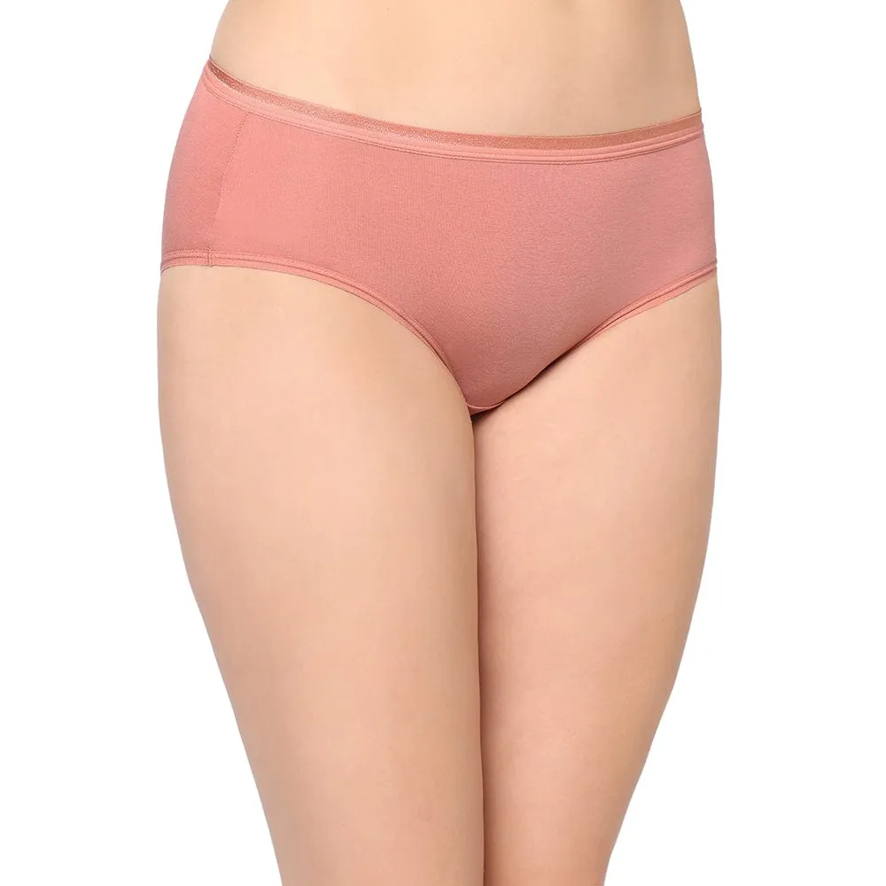 Cotton Mid Waist Medium Coverage Everyday Wear Pack of 3  Hipster Panty