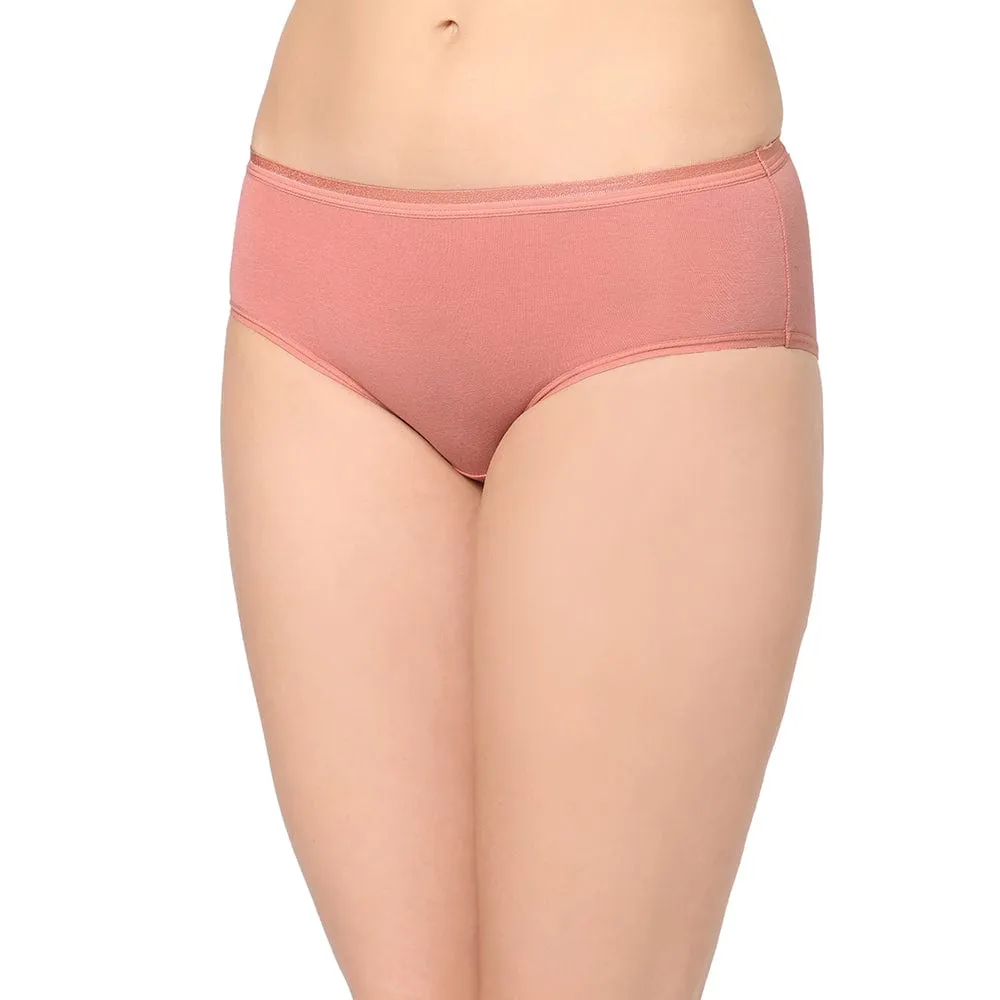 Cotton Mid Waist Medium Coverage Everyday Wear Pack of 3  Hipster Panty