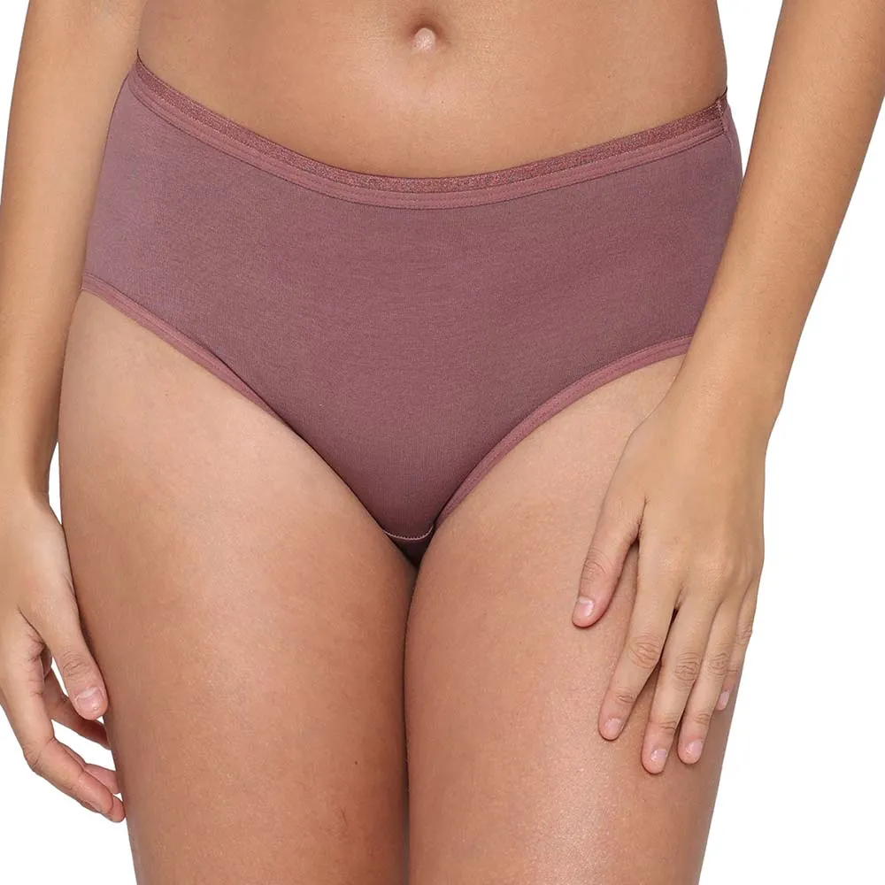 Cotton Mid Waist Medium Coverage Everyday Wear Pack of 3 Midi Panty