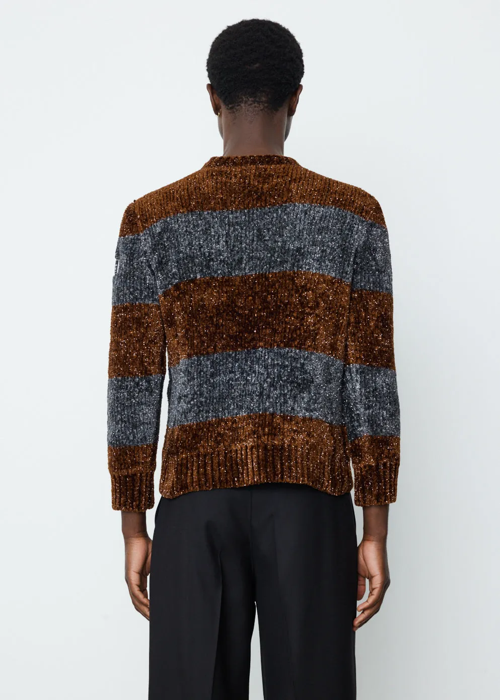 Double Sided Striped Roundneck Sweater