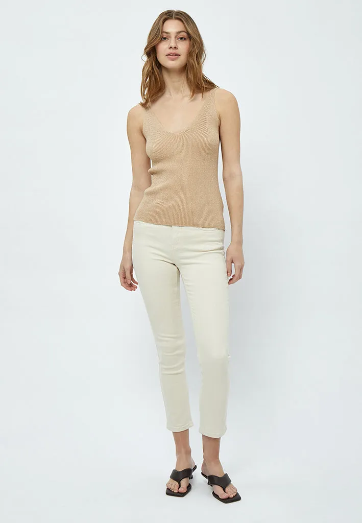 DSGeisha Rib Top - Cuban Sand Metallic