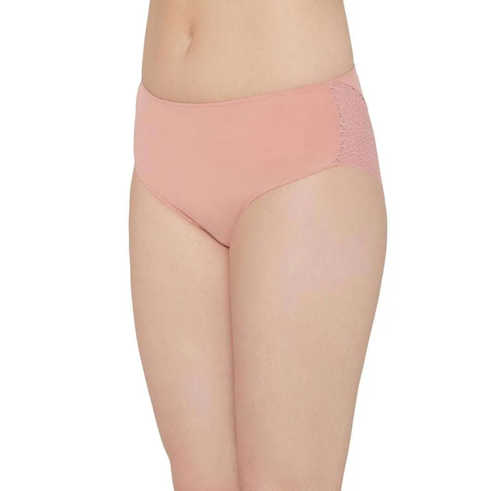 Forma Mid Waist Medium Coverage Everyday Wear Hipster Panty - Pink