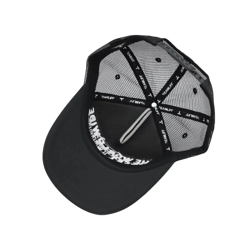 Lettering Embroidery Adjustable Snapback Mesh Trucker Hat TRM1498