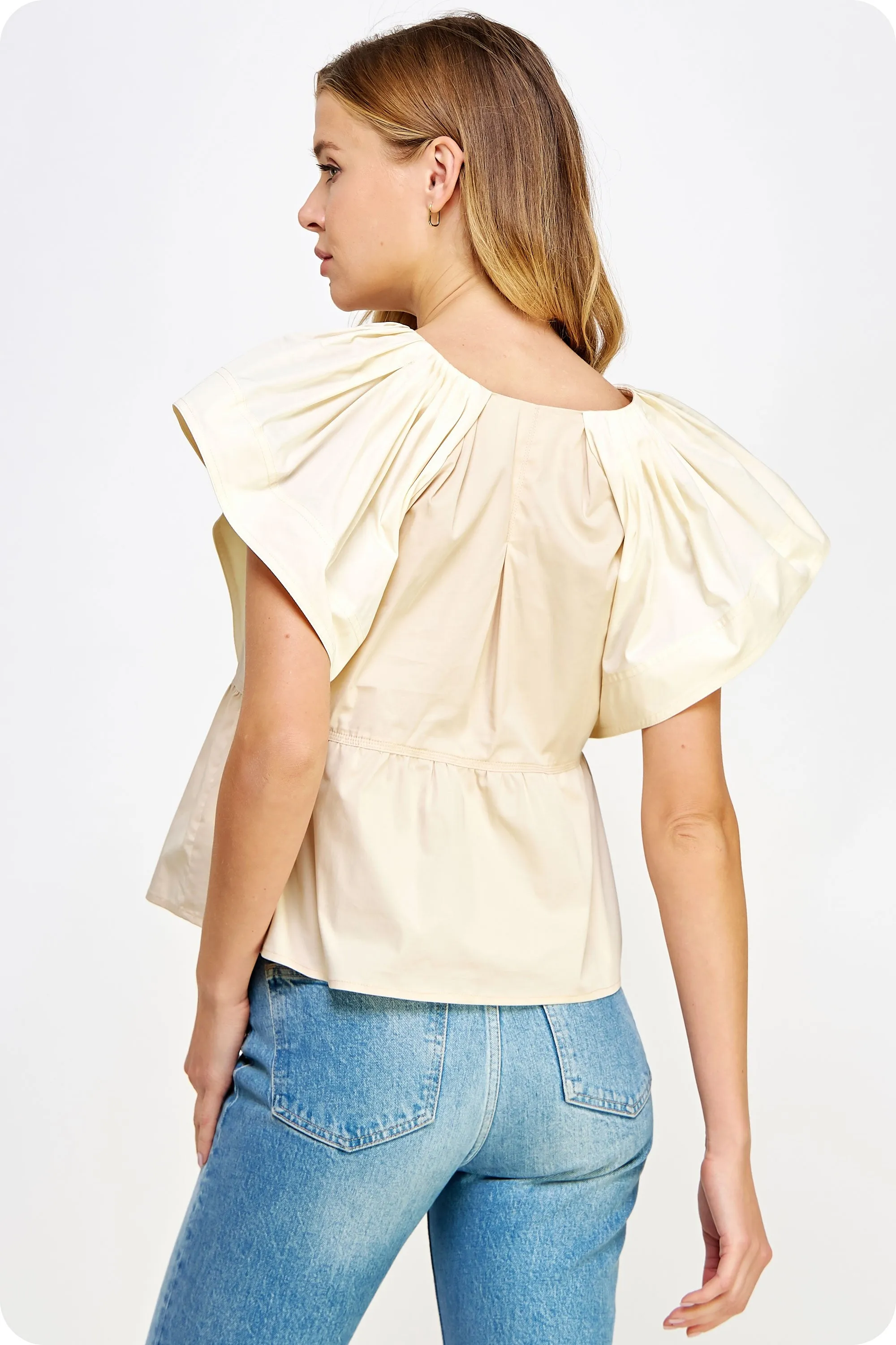 Macadamia/Cream Maeve Top