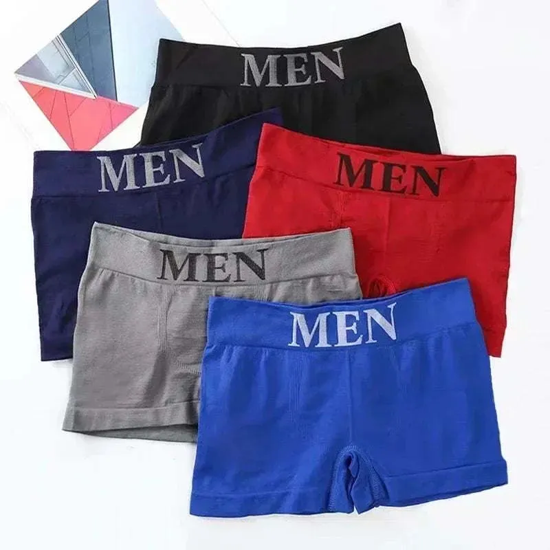 Men's Letter Print Boxer Briefs