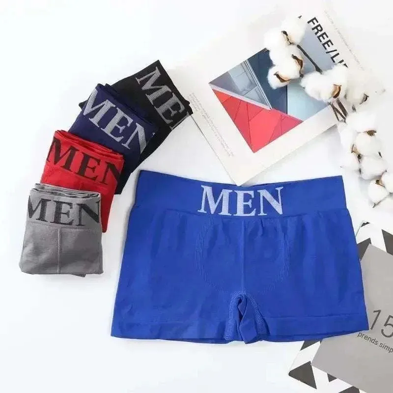 Men's Letter Print Boxer Briefs