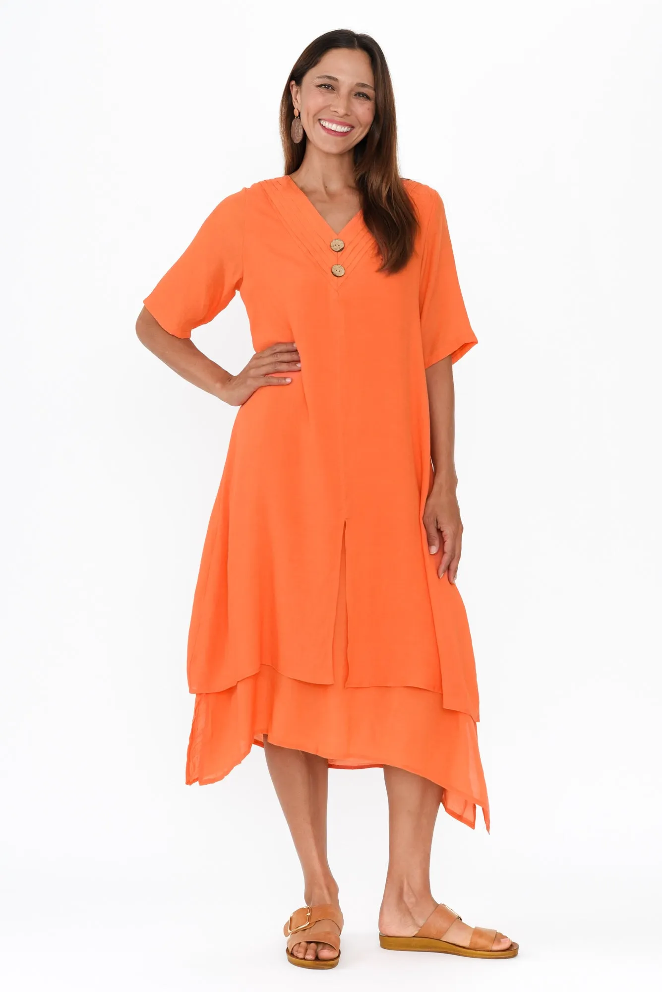 Nala Orange Layers Dress