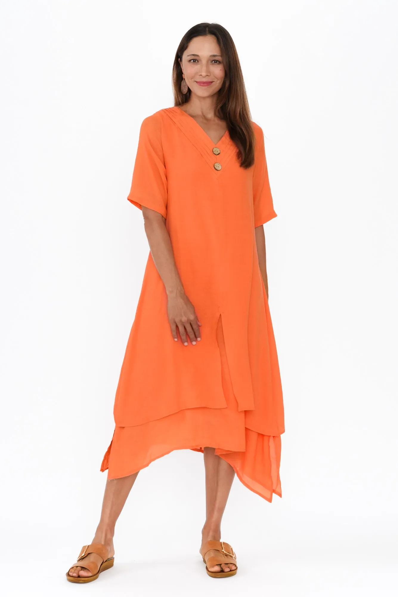 Nala Orange Layers Dress