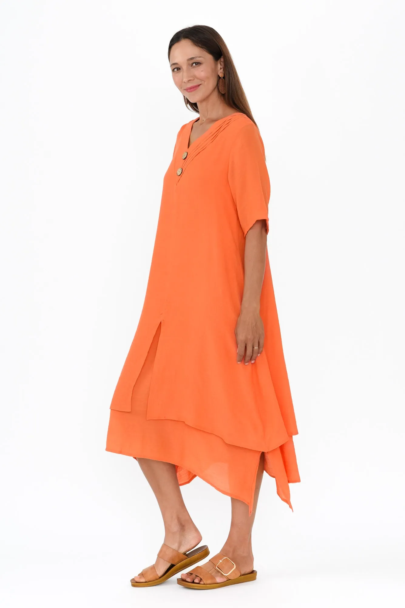 Nala Orange Layers Dress