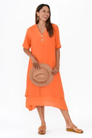 Nala Orange Layers Dress