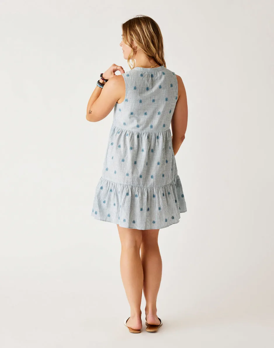 Nellie Eyelet Dress: Azul