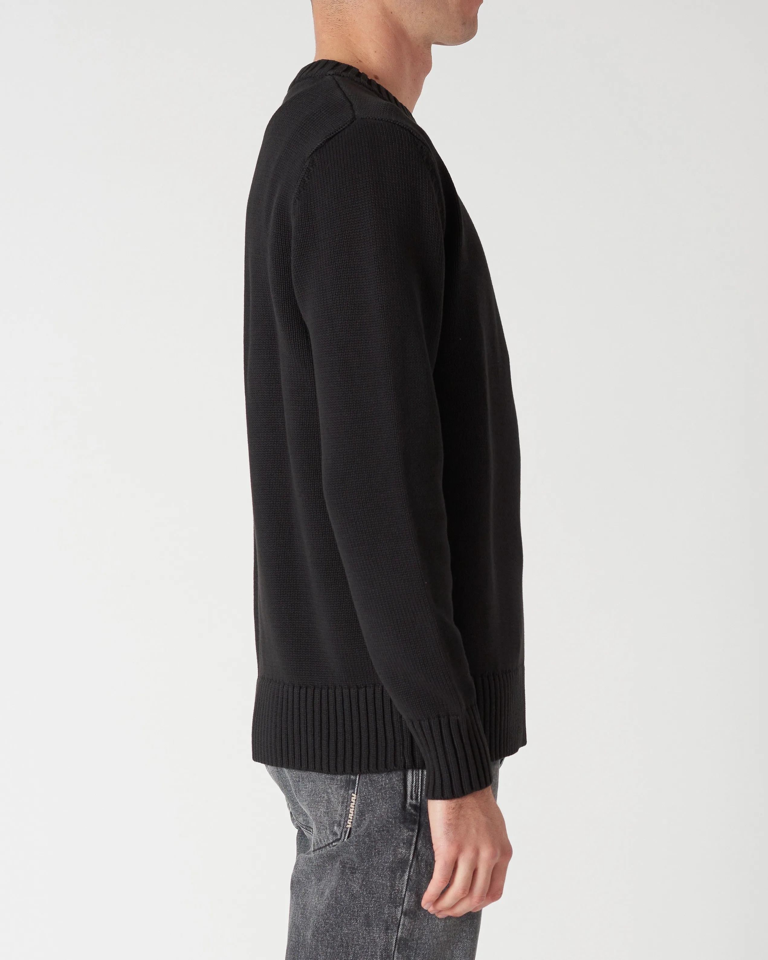 NEUW Mens Strummer Knit Black