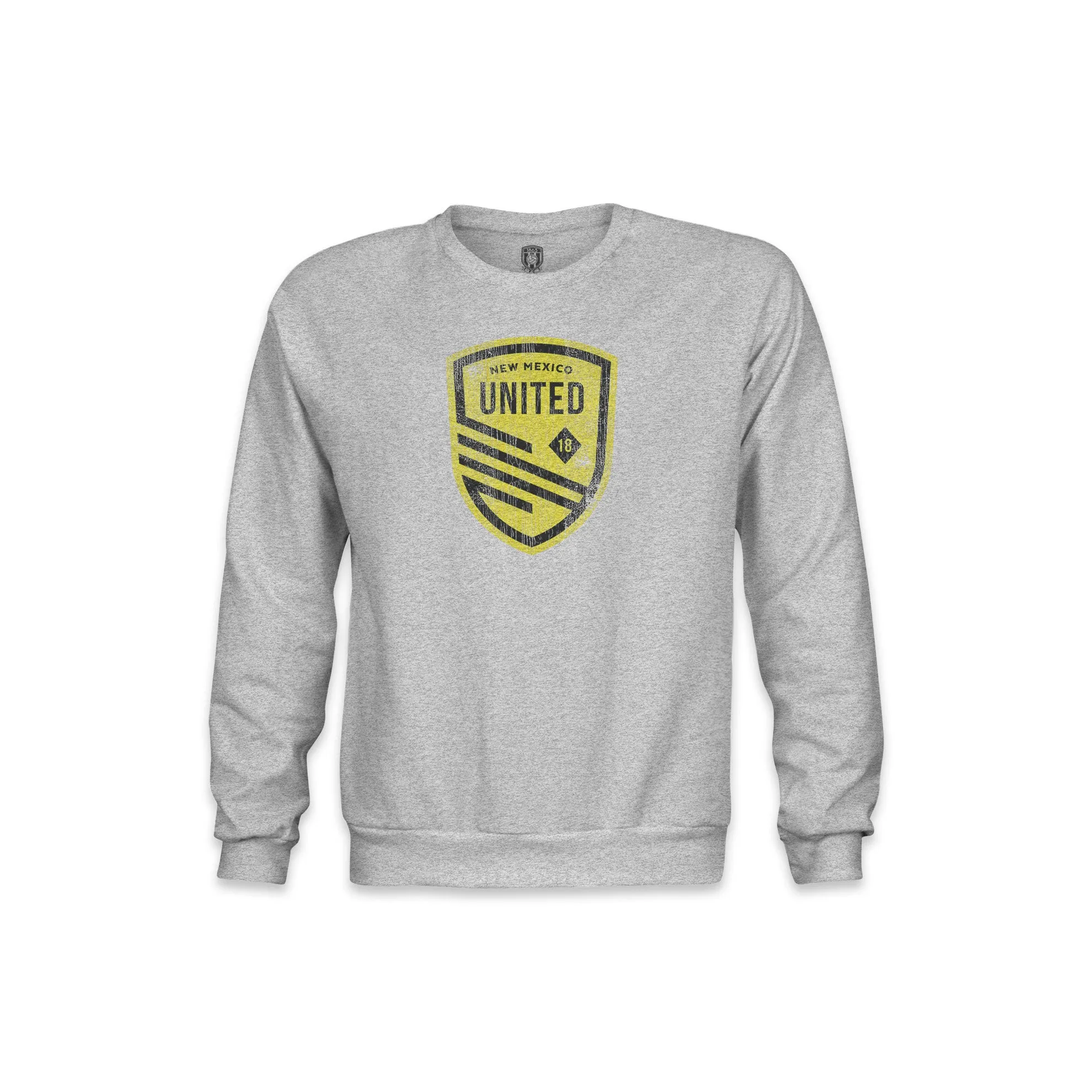 New Mexico United Color Badge Youth Crewneck Sweatshirt - Grey