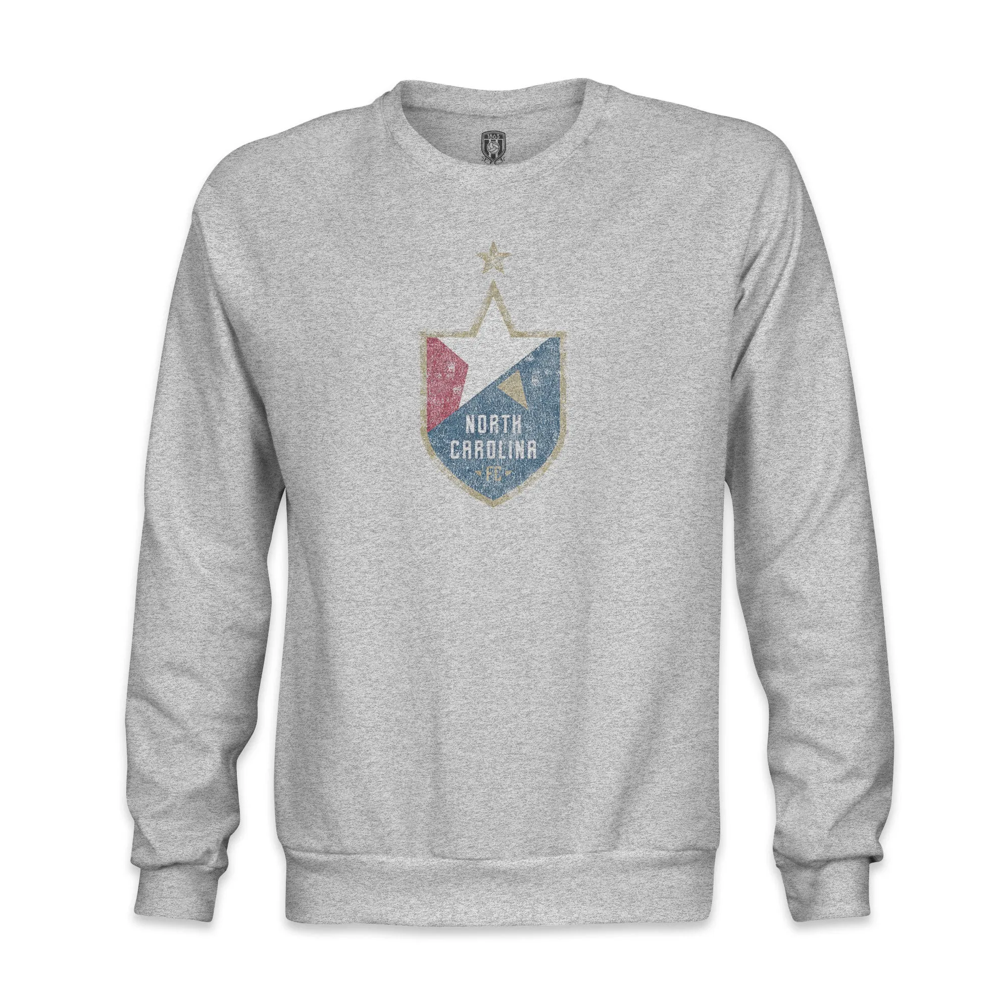 North Carolina FC Color Badge Crewneck Sweatshirt - Grey