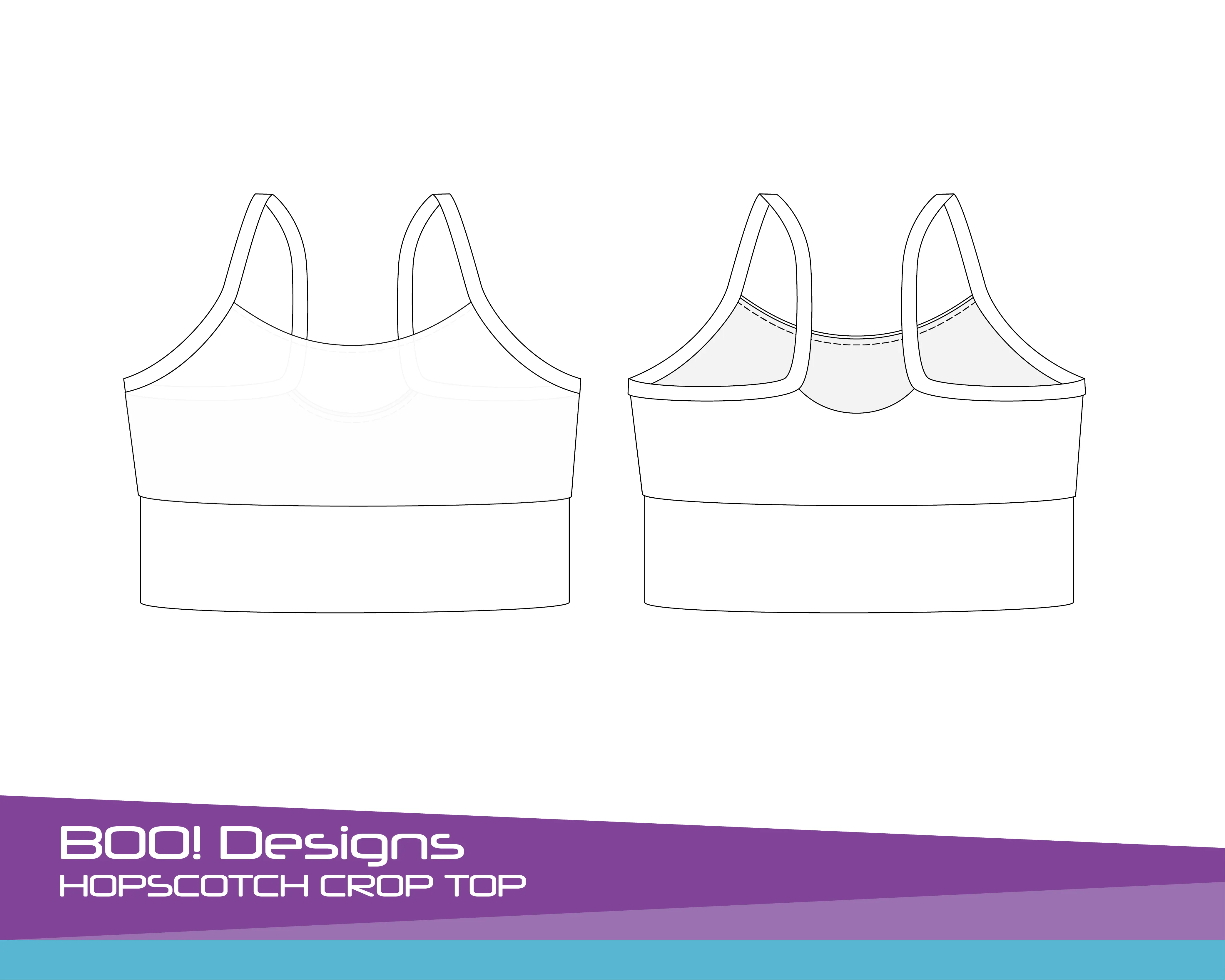 PDF Pattern: Hopscotch Crop Top