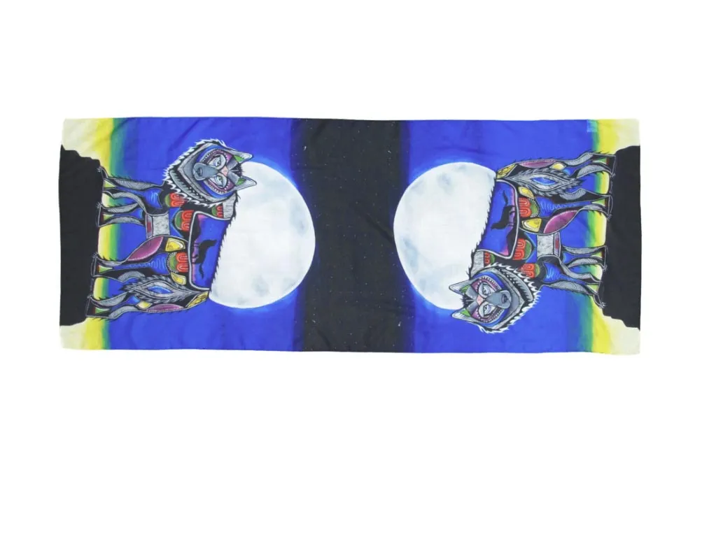 "Wolf" scarf by Indigenous Artist, Jessica Somers