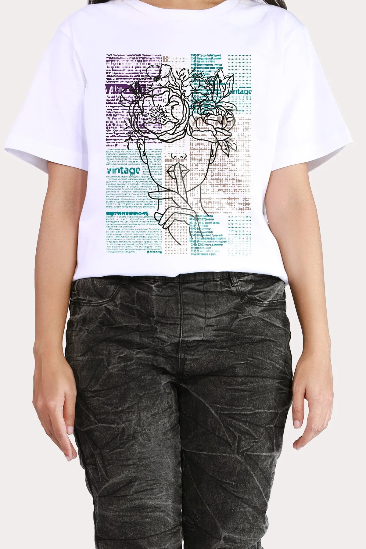 Rossane Abstract Graphic T-Shirt - S22 - WT00026