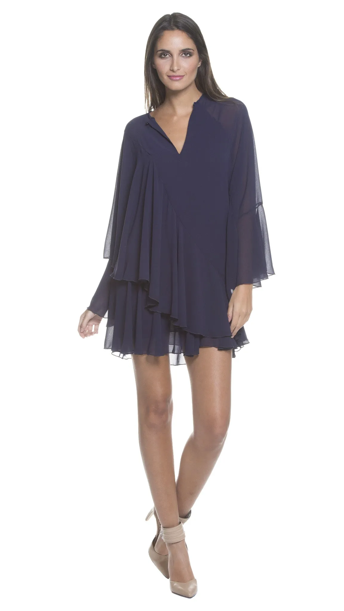 Rue Tiered Chiffon Dress