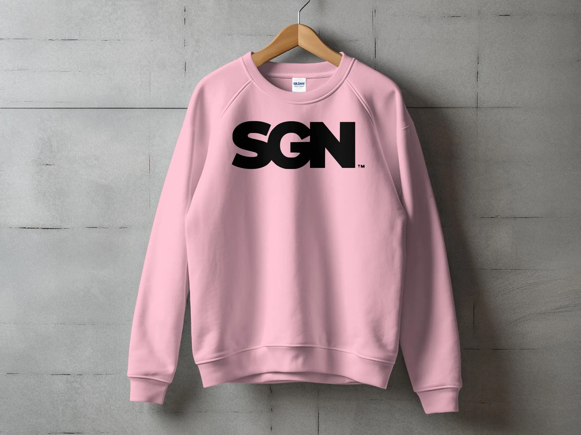 SGN Monochrome Text LOGO Seattle Gay News Sweatshirt