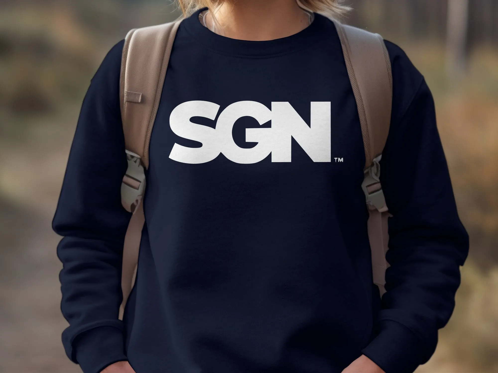 SGN Monochrome Text LOGO Seattle Gay News Sweatshirt