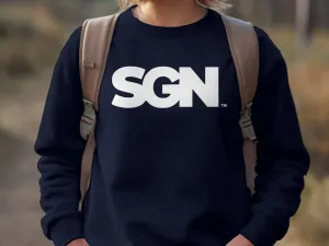 SGN Monochrome Text LOGO Seattle Gay News Sweatshirt