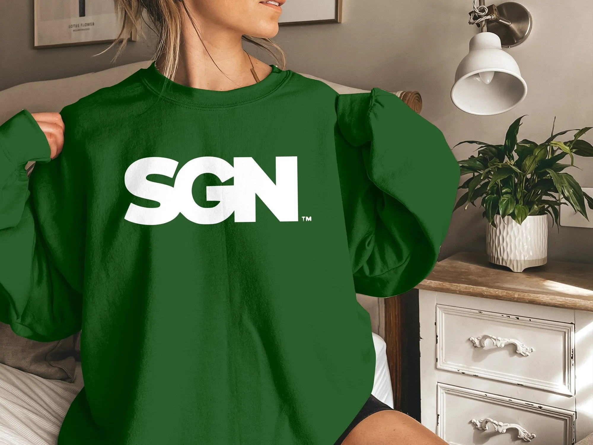 SGN Monochrome Text LOGO Seattle Gay News Sweatshirt