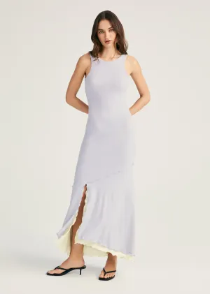 Stephanie Slit Hem Sleeveless Dress - Periwinkle