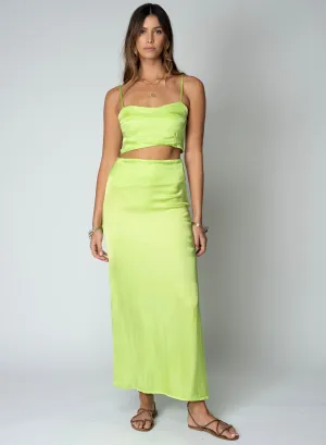 Stillwater Dani Maxi Skirt in Lime