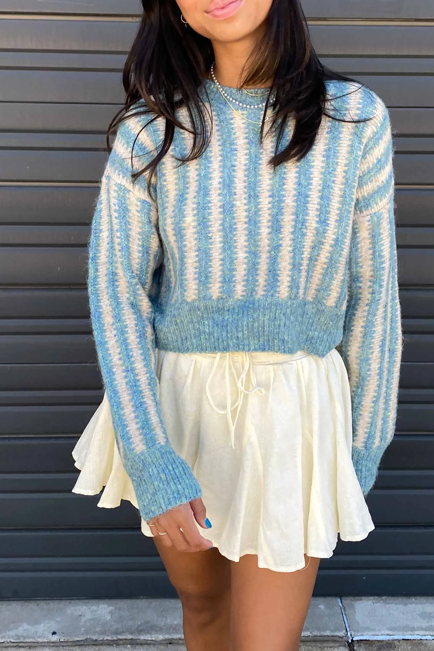 Striped Knit Sweater