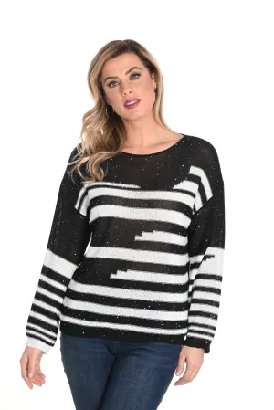 Striped Knit Sweater