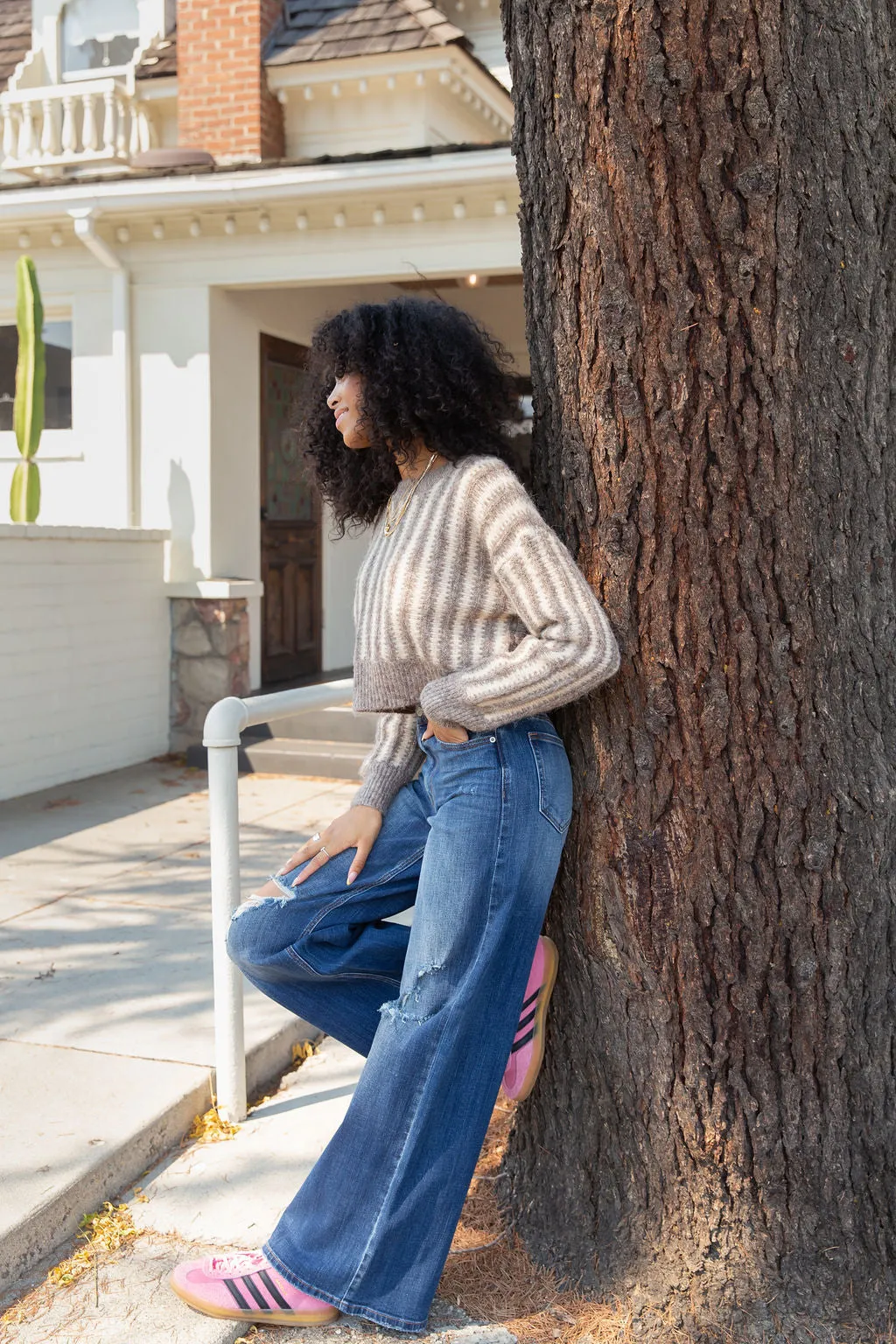 Striped Knit Sweater