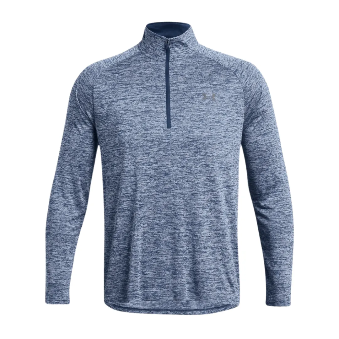 Under Armour Tech 2.0 Half Zip - Heather Grey