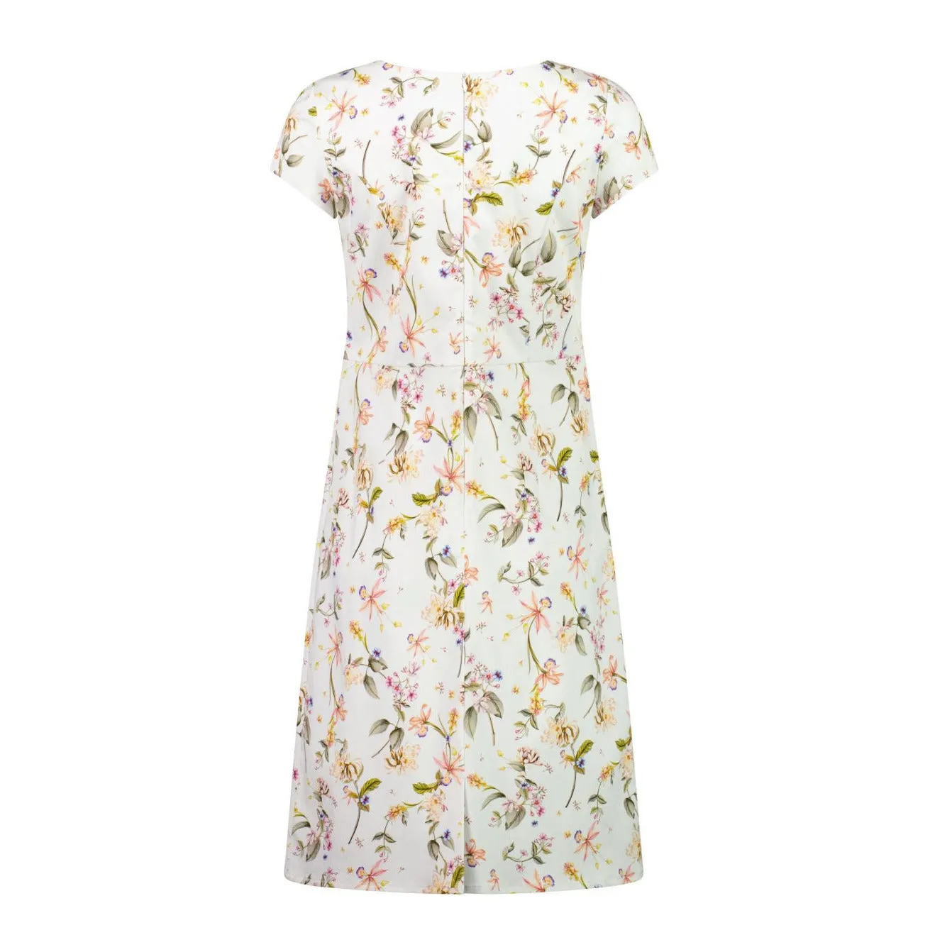 Vassalli - Fitted Cap Sleeve Dress Garden Party