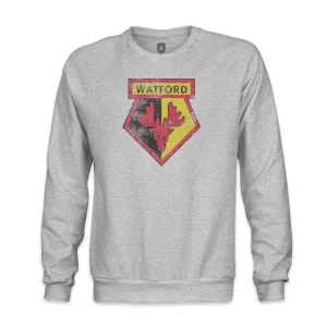 Watford Color Badge Crewneck Sweatshirt - Grey