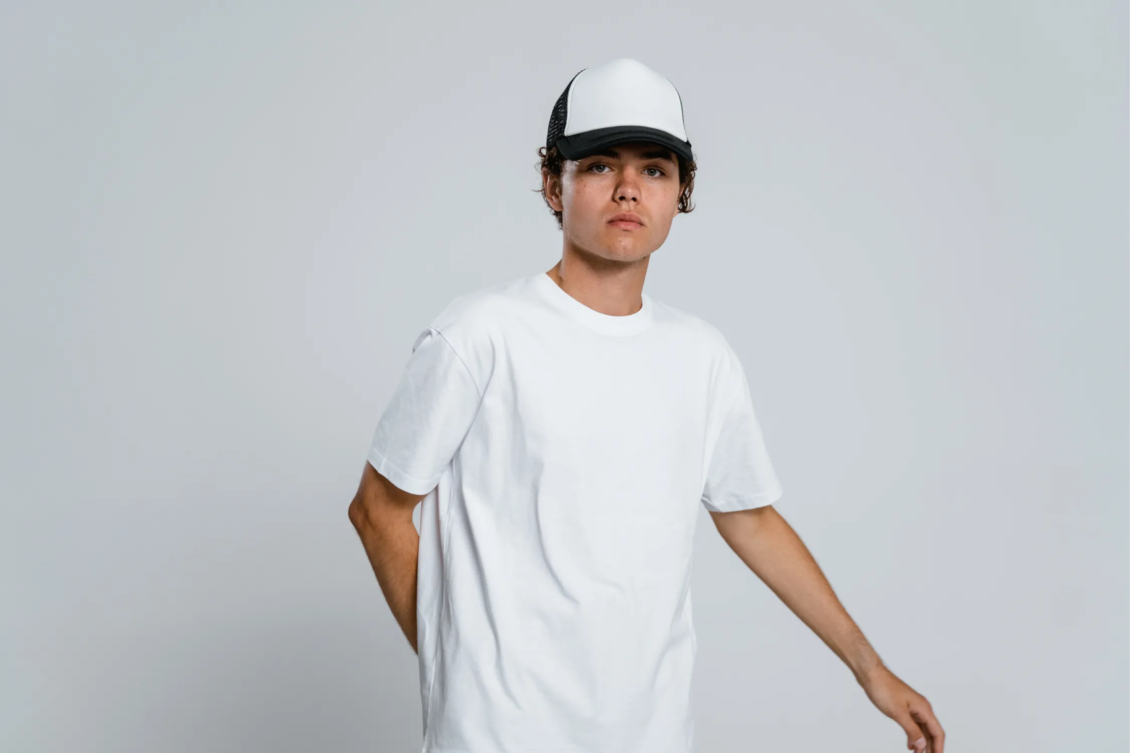 White Tech Stretch Short-Sleeve Crewneck T-Shirt