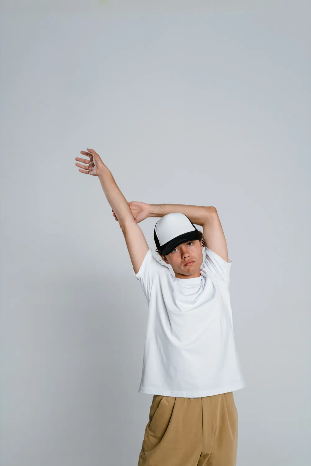 White Tech Stretch Short-Sleeve Crewneck T-Shirt