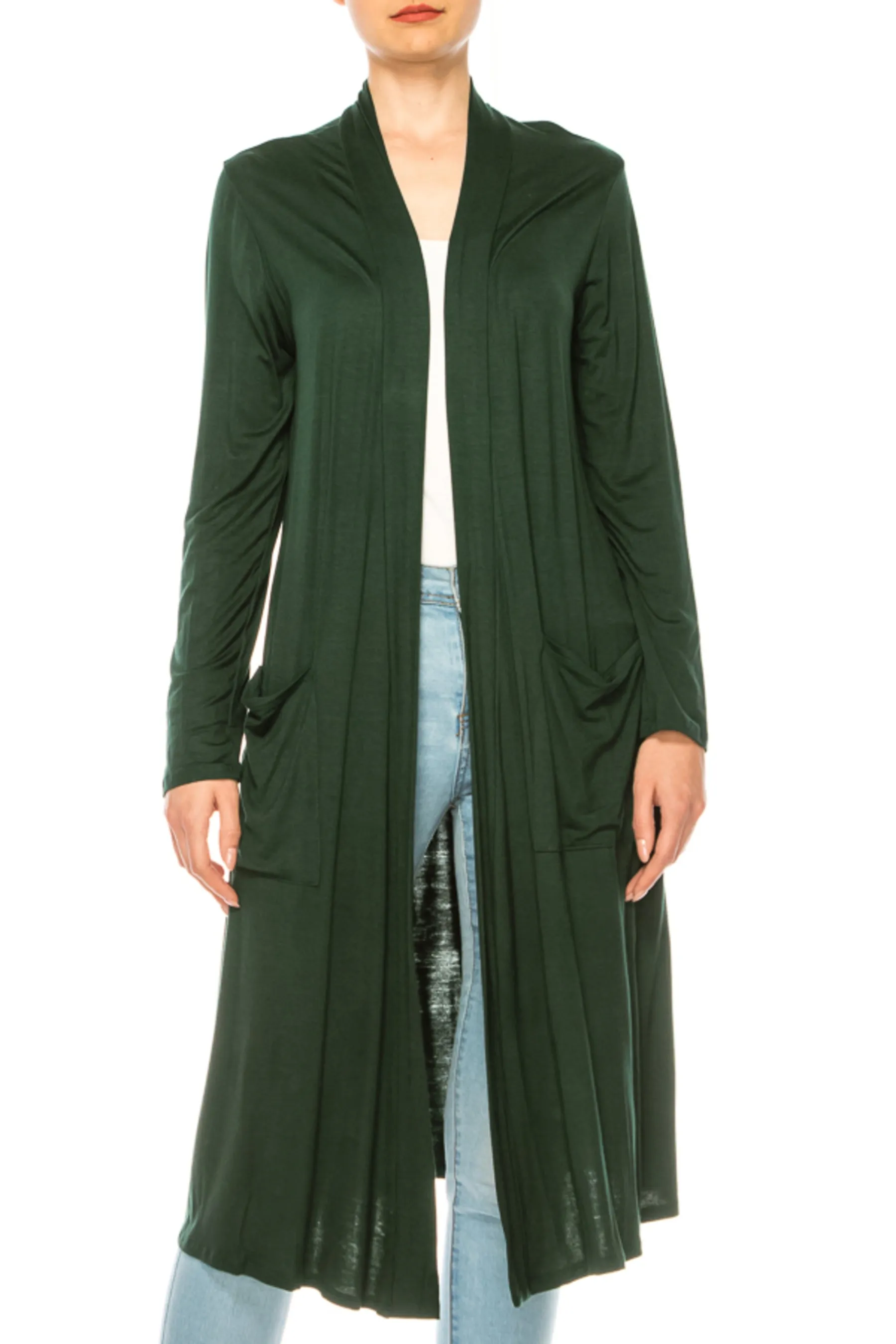 Women's Comfortable Relaxed Fit Long Cardigan - Perfect for Everyday Wear